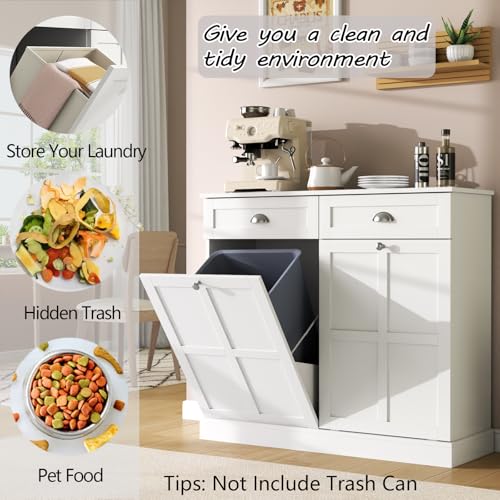 Double Tilt Out Laundry Hamper Cabinet