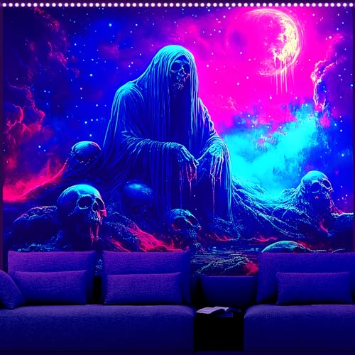 UV Reactive Halloween Tapestry