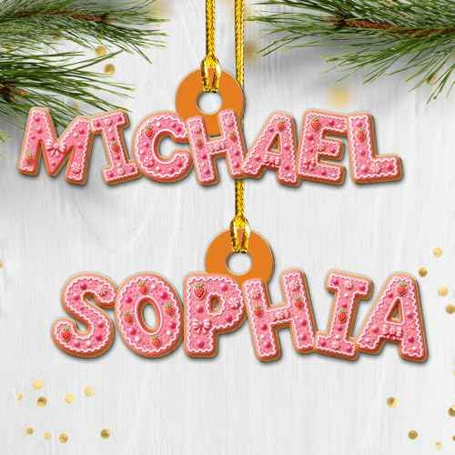 Personalized Wood Letter Ornament