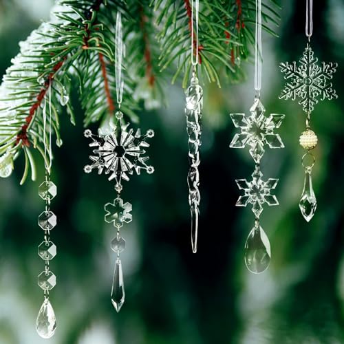 Crystal Christmas Tree Ornaments (18 Count)