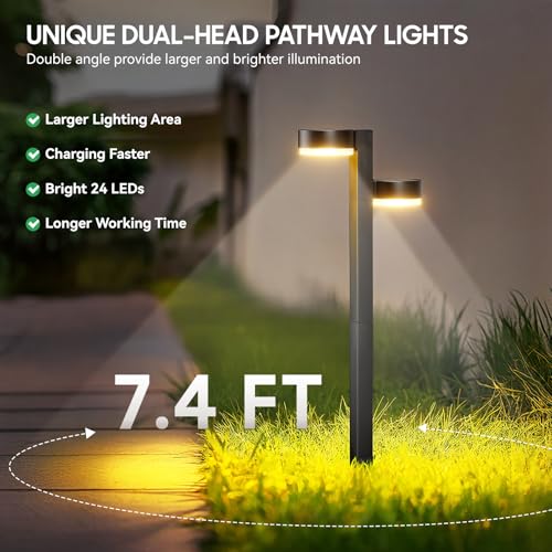 Solar Pathway Lights Outdoor Waterproof (12 Count)