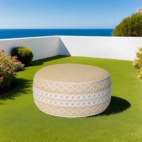Outdoor Inflatable Ottoman with Air Pump