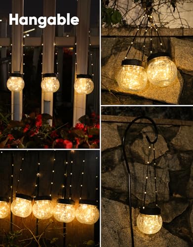 Solar Lanterns Solar Lights Outdoor Waterproof 6 (6.02 Count)