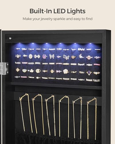 Mirror Jewelry Cabinet Armoire
