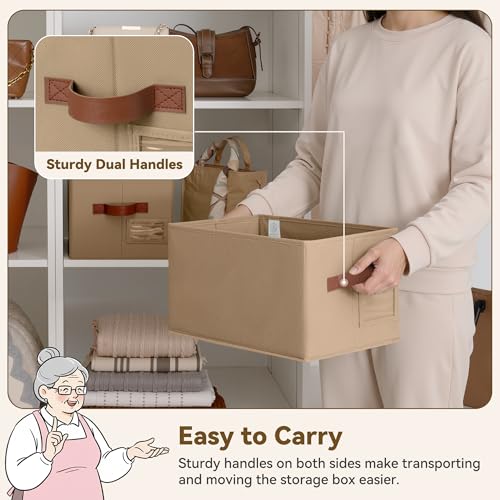 Closet Shelf Baskets with Label (3 Count)