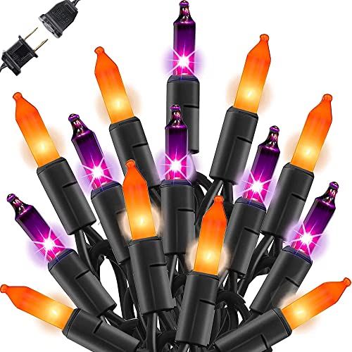 Purple and Orange Halloween Mini Lights