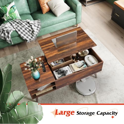 Lift Top Coffee Table with Hidden Storage