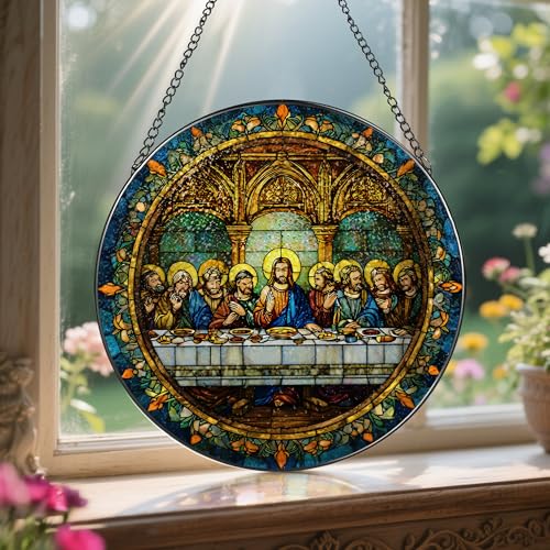 8 Inch the Last Supper Suncatcher Ornament
