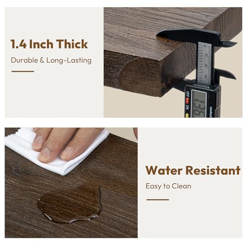 Elm Wood Floating Shelf 48x8” Set of 1