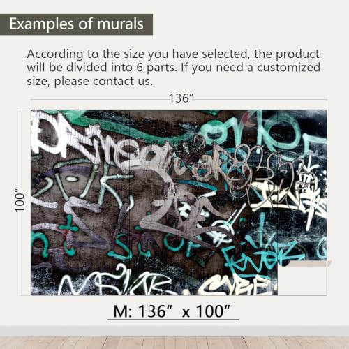 Graffiti Peel and Stick Wallpaper Abstract Art Walls Mural