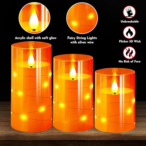 Flameless Candles with Remote Timers