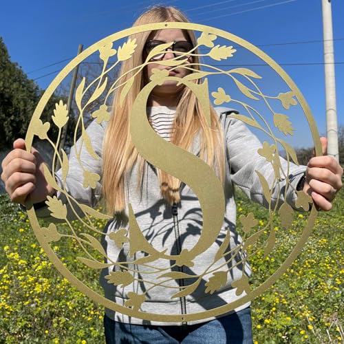 Personalized Metal Name Letter with Vines