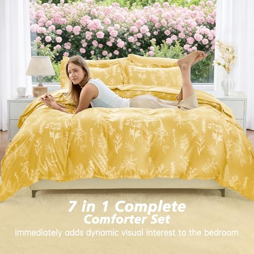 Bright Yellow Full Comforter Set