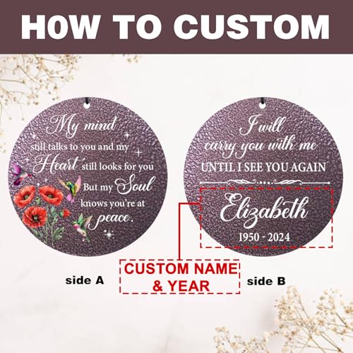 Personalized Memorial Wind Chime for Loss of Loved One 30
