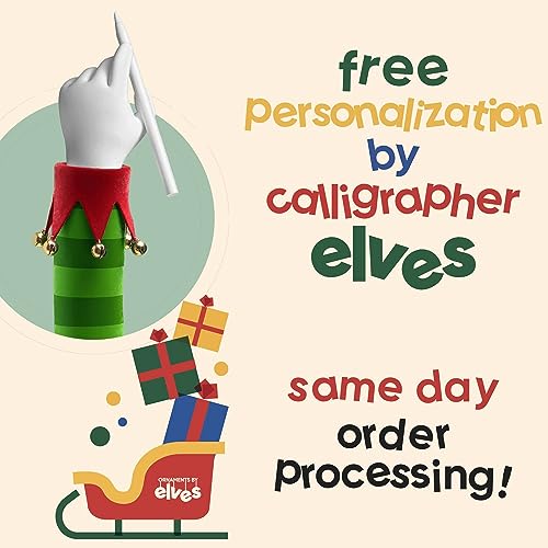 3D Couple Reindeer Family of 10 Ornament 2026 Personalized Family Christmas Ornaments 2026