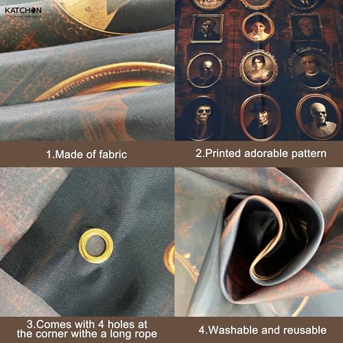 Dark Brown Wall Portrait Banner 72x44 Inch