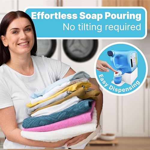 Liquid Laundry Detergent Dispenser Holder with Drip Tray