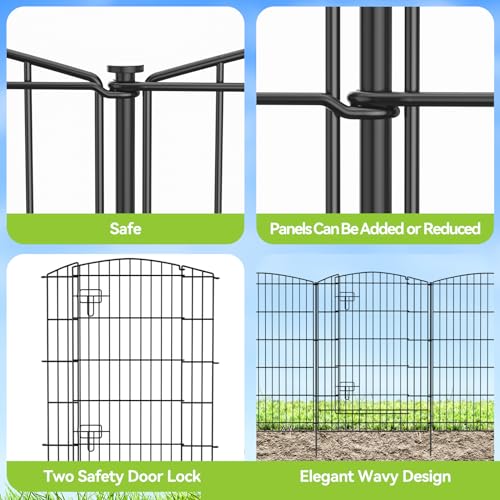 Decorative Garden Fence 6 Panels 13ft (39 Sq Ft)