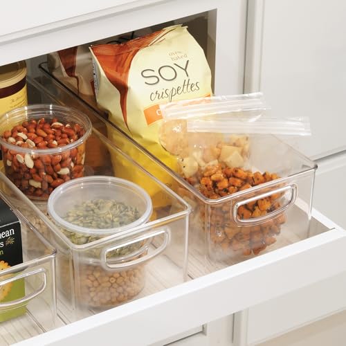 Plastic Stackable Pantry Bin with Handles (2 Count)