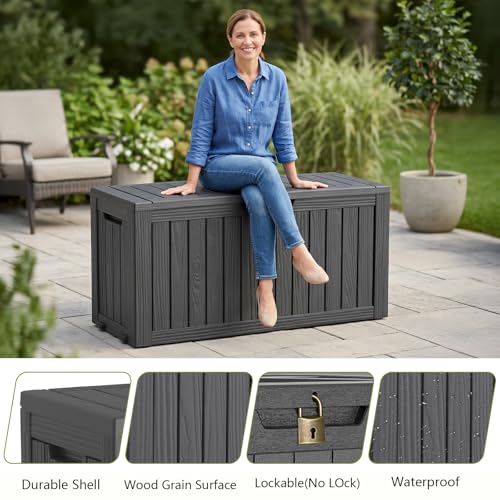 130 Gal Package Delivery Box Lockable Outdoor Storage Boxes