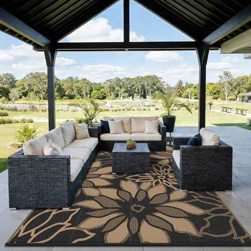 Outdoor Rug Waterproof for Patio Decor (200 Sq Ft)