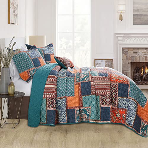 100% Cotton Face Quilt King Size Bedding Set