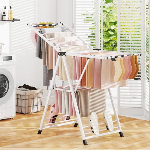 Foldable Metal Clothes Drying Rack