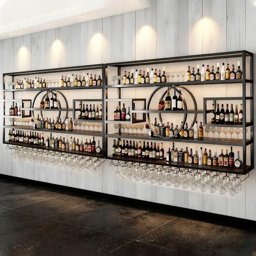 94.5in Large Wall Mounted Wine Rack