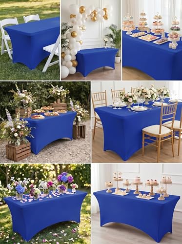 Spandex Table Cloth 2 Pack [8FT (2 Count)