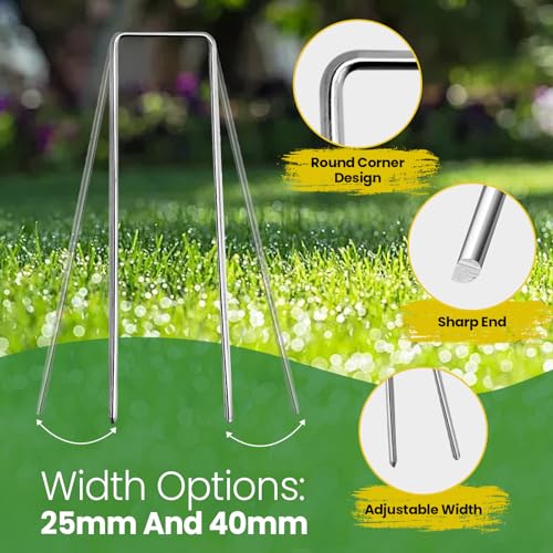 Landscape Staples Galvanized 8 Inch 120 Pcs (120 Count)