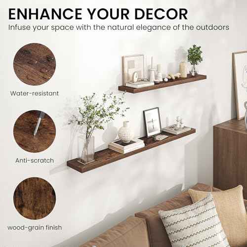 55 Inch Floating Shelves for Wall (2 Count)