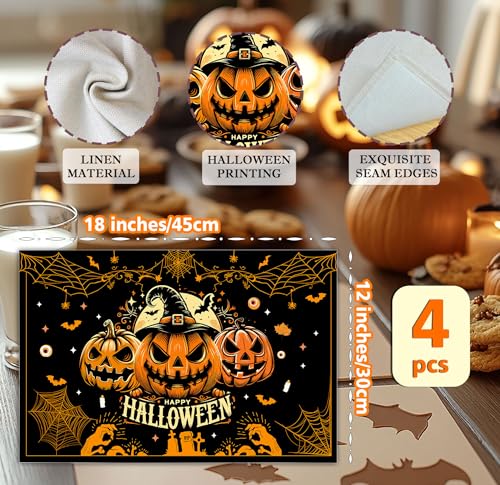 Halloween Spooky Placemats Set of 4 (4 Count)