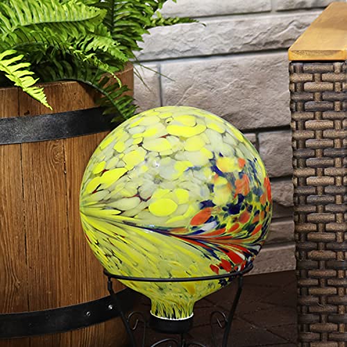 Sunnydaze 10" Glass Gazing Ball for Garden (2 Count)
