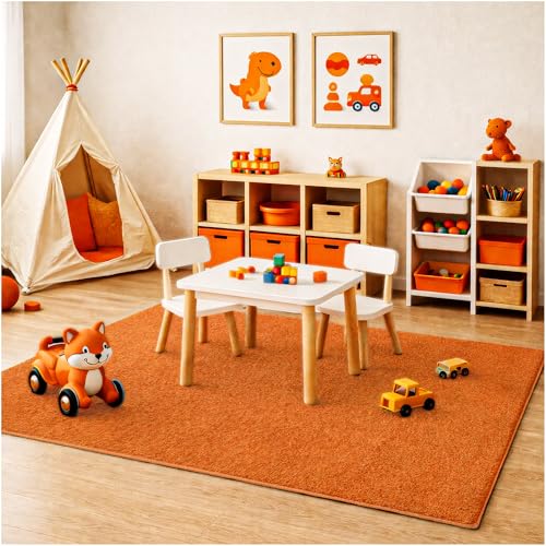 Soft & Colorful 6' x 6' Kids Classroom Area Rug