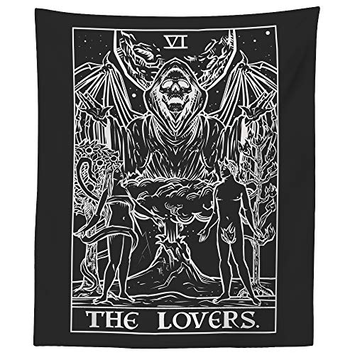 The Lovers Tarot Card Tapestry
