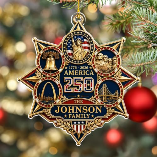 Custom America 250 Ornament