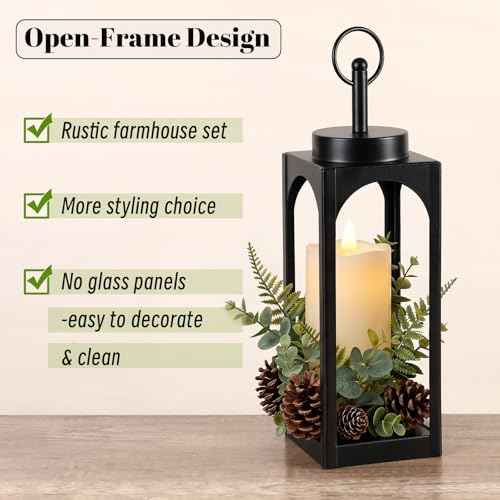 18" 13" Decorative Lanterns Set of 2 (2 Count)