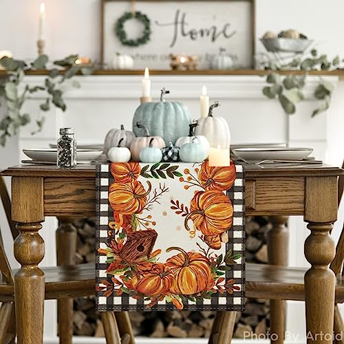 210 GSM Fall Table Runner Home Party Decor 13x120 Inch