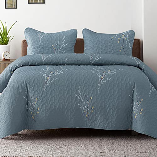 Reversible Boho Quilts Queen Size Blue