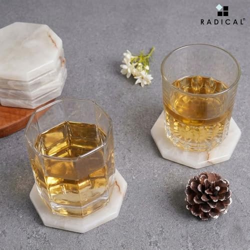 Star Marble Coasters Set of 6