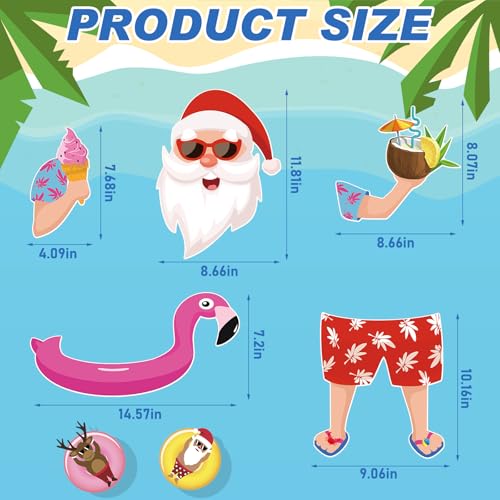 Summer Christmas Tree Topper Santa Claus