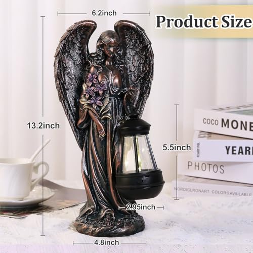 Solar Angel Outdoor Garden Decor Statues