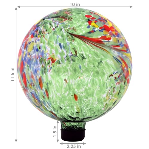 Sunnydaze 10" Glass Gazing Ball for Garden