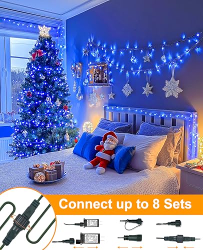 40FT 120 LED Christmas Lights Outdoor
