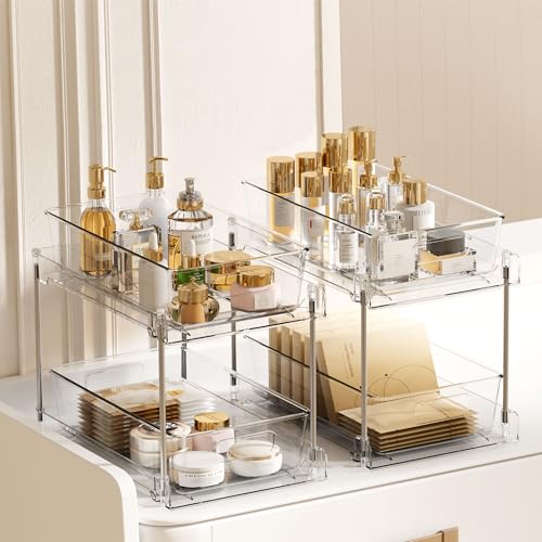 8 Pack Pull Out Bathroom Under Sink Organizer (8 Count)