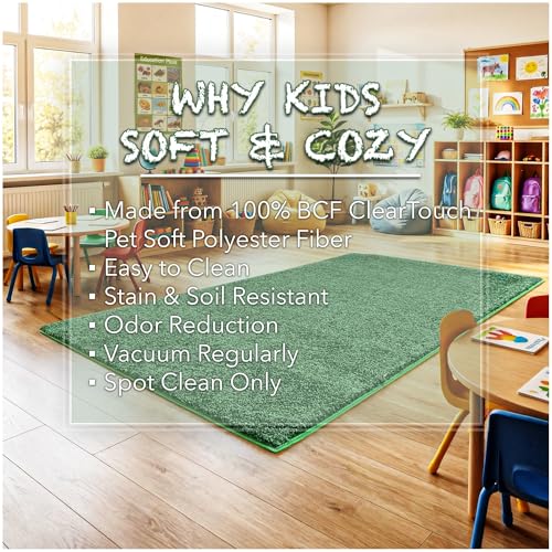 Soft & Colorful 5' x 8' Kids Classroom Area Rug