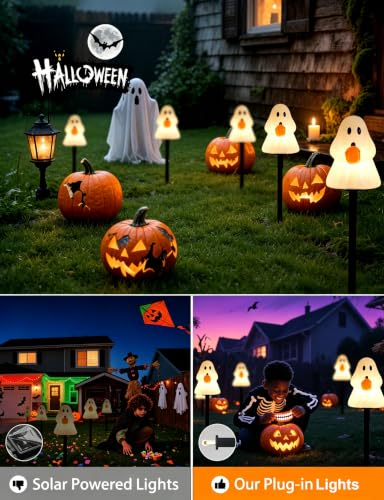 10.5FT Halloween Ghost Pathway Lights (5 Count)
