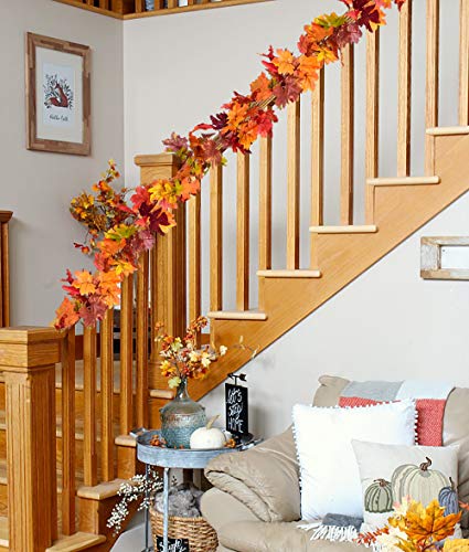 2 Pack Fall Garland Maple Leaf (11.7999 Foot)