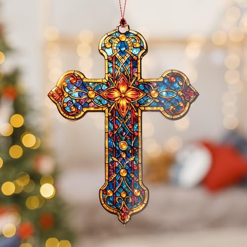 Nativity Cross Christmas Ornament 2026