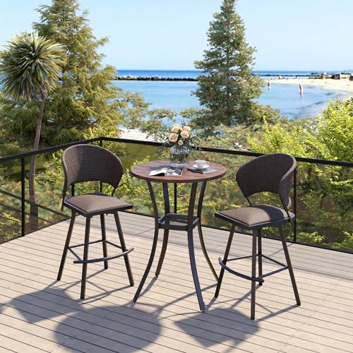 28" Round Outdoor Bar Table